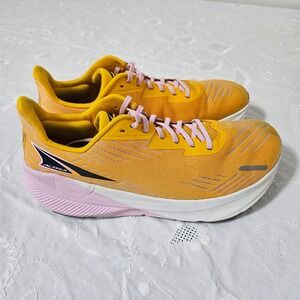 Altra FWD Experience Womens 12 Running Shoes Yellow Pink Athletic AL0A82CJ628